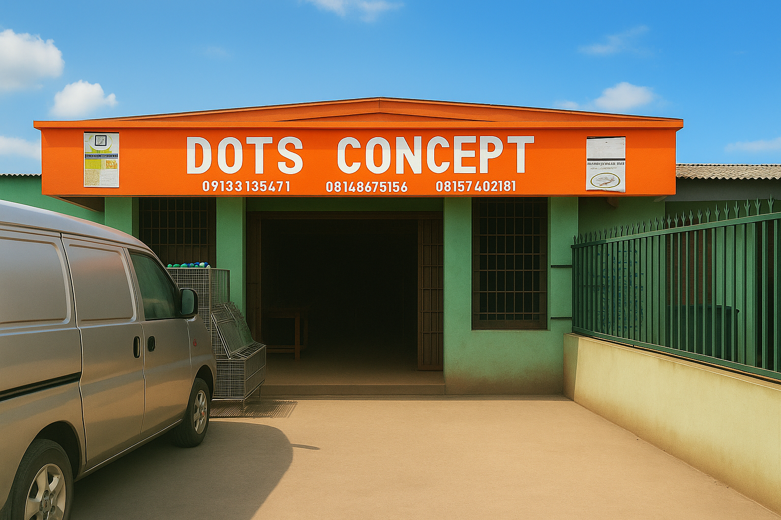 Shop front or main display